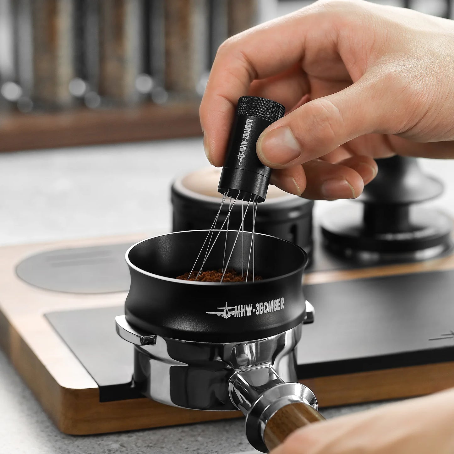 MHW-3BOMBER Espresso Magnetic Coffee Dosing Ring 58mm