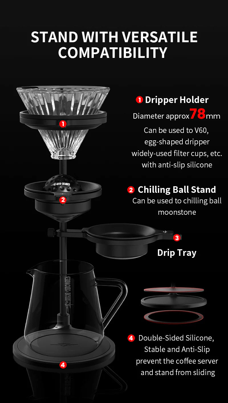 MHW-3BOMBER Pour Over Chilling Ball Stand