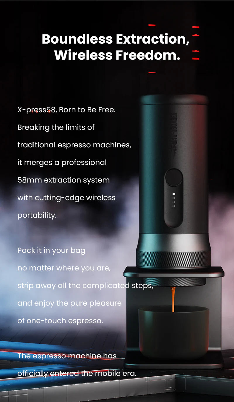 MHW-3BOMBER X-Press58 Portable Espresso Machine