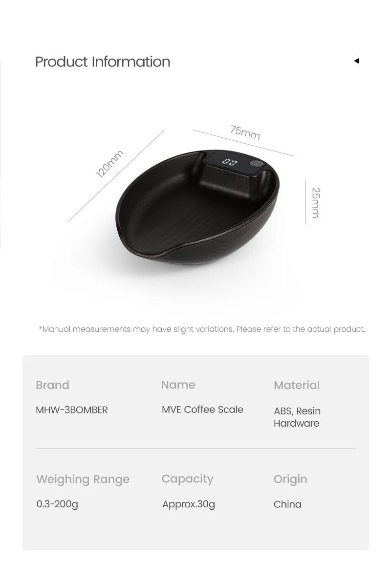 MHW-3BOMBER MVE Coffee Scale