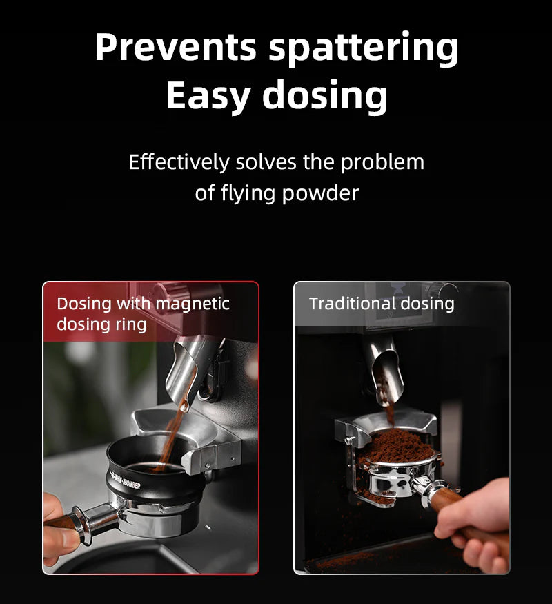 MHW-3BOMBER Espresso Magnetic Coffee Dosing Ring 58mm